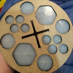 Makeup brush drying rack